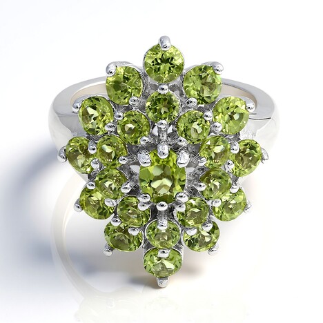 Anello in argento con Peridoto