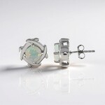 Orecchini in argento con Opale di Welo