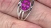 Zilveren ring met een roze kwarts