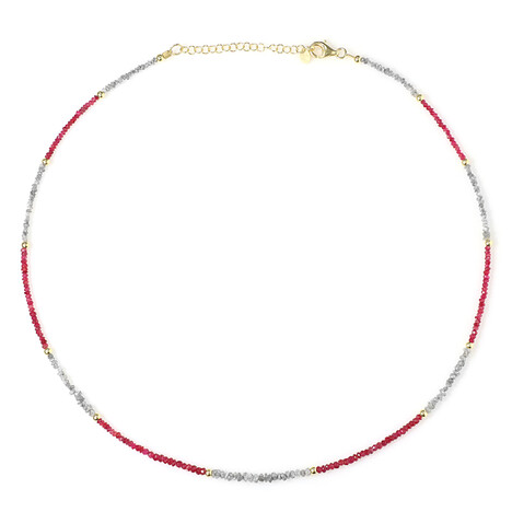 Collana in argento con Diamante Color Argento