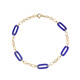 Gouden armband met lapis lazulistenen (CIRARI)