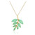 Collier en argent et Quartz vert pastel