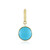 9K Sleeping Beauty Turquoise Gold Pendant