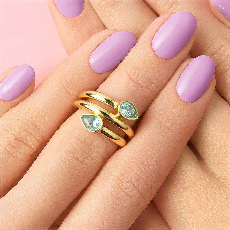 Bague en or et Tourmaline Paraïba (CUSTODANA)