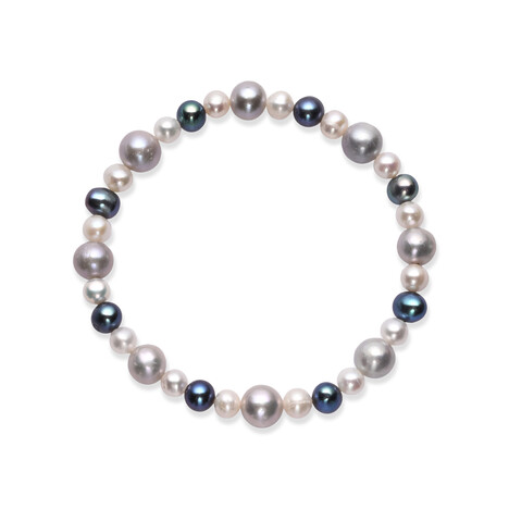 Armband met Zilveren zoetwater kweekparels