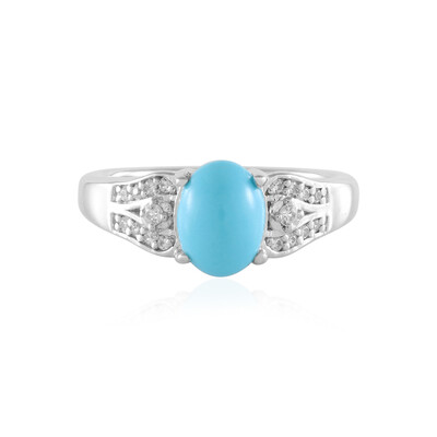 Anillo en plata con Turquesa bella durmiente (Faszination Türkis)