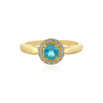 Anello in argento con Apatite Blu
