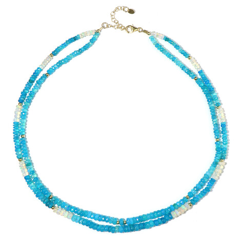 Opal-Silberhalskette