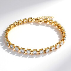 Bracciale in argento con Topazio Bianco