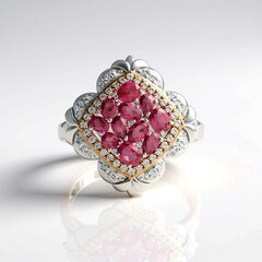 Anello in argento con Topazio Rosa
