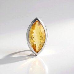 Ciondolo in argento con Citrino (MONOSONO COLLECTION)