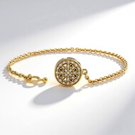 Bracciale in argento con Diamante SI1 (G) (Annette)