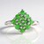 Anello in argento con Tsavorite della Tanzania
