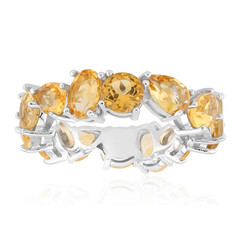 Anillo en plata con Citrino