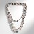 Collana in argento con Perla Keshi d’Acqua Dolce Bianca (TPC)