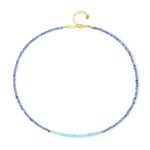 Collana in argento con Cianite del Nepal