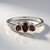 Anello in argento con Zircone Rosa