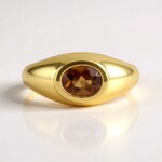Anello in argento con Zircone Canarino (Adela Silber)