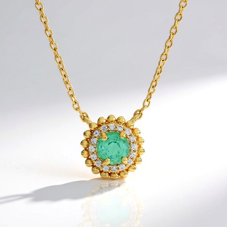 Collana in argento con Smeraldo Colombiano (de Melo Essence)