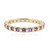 Gouden ring met Onverhitte Purper Saffieren