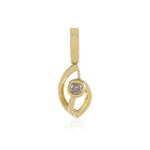 I3 Champagner-Brillant-Silberanhänger