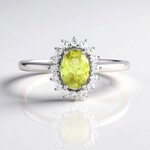 Anello in argento con Sfene