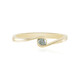 Anillo en plata con Diamante azul cielo SI2