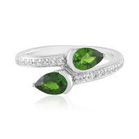 Russian Diopside Silver Ring