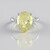 Anello in argento con Quarzo Limone