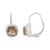 Pendientes en plata con Cuarzo rutilado cobre