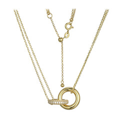 Collier en argent et Zircon (Adela Silber)