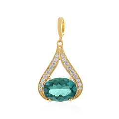 Esperanza-Fluorit-Silberanhänger