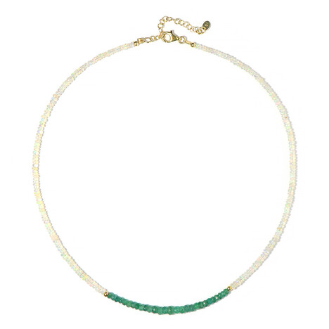 Edelstein-Silberhalskette