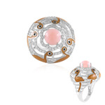 Pinkfarbener Opal-Silberring (Adela Silber)
