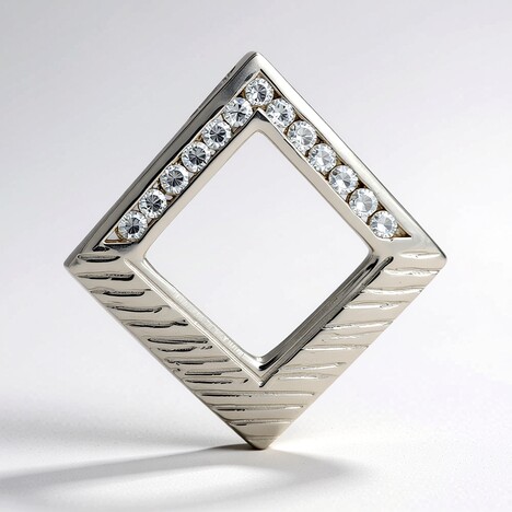 Ciondolo in argento con Zircone (MONOSONO COLLECTION)