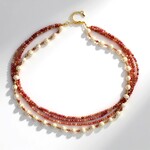 Collana in argento con Rodonite (Riya)