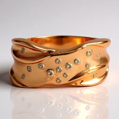 Anello in oro con Diamante Rose de France SI1 di Argyle (Annette)