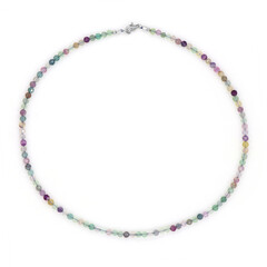 Collana in argento con Fluorite