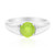 Bague en argent et Opale verte du Brésil