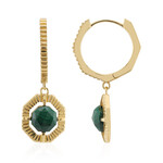 Orecchini in argento con Malachite
