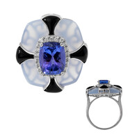 Anillo en oro con Tanzanita AAA (CIRARI)