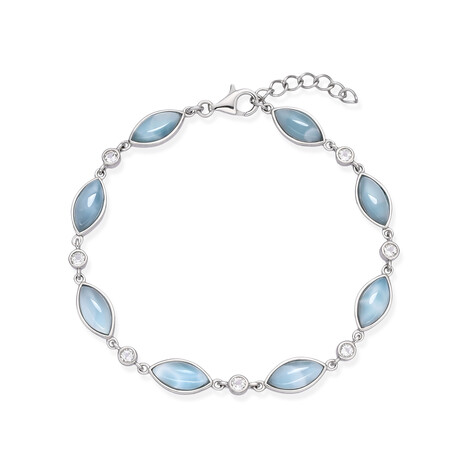Zilveren armband met larimaren