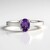 Anello in argento con Ametista Uruguay