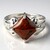 Anello in argento con Ossidiana Mogano