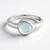 Anello in argento con Acquamarina Ofiki