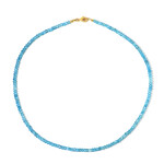 Collar en plata con Topacio azul cielo