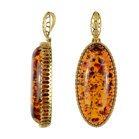 Ciondolo in argento con Ambra Baltica (dagen)