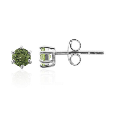 Pendientes en plata con Peridoto de Birmania