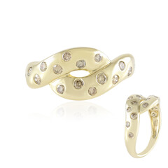 Bague en or et Diamant champagne I2 (de Melo Gold)