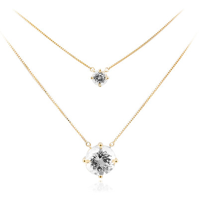 Collier en or et Danburite (de Melo)